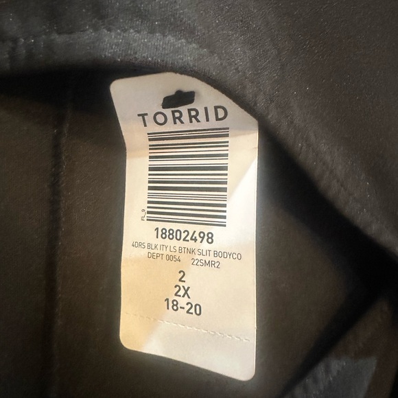 Torrid Bodycon Black Dress Size 2X NWT - Picture 9 of 9